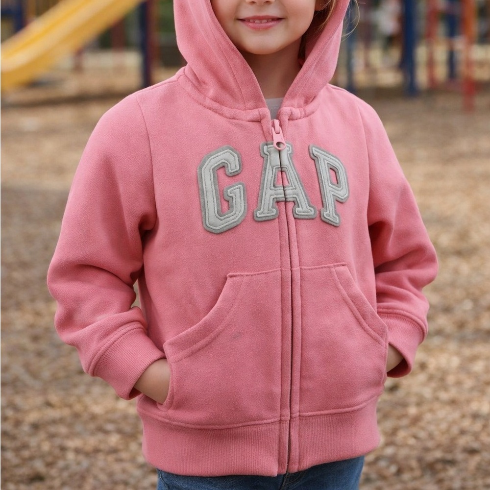GAP Kids Bright Pink Zip-Up Hoodie